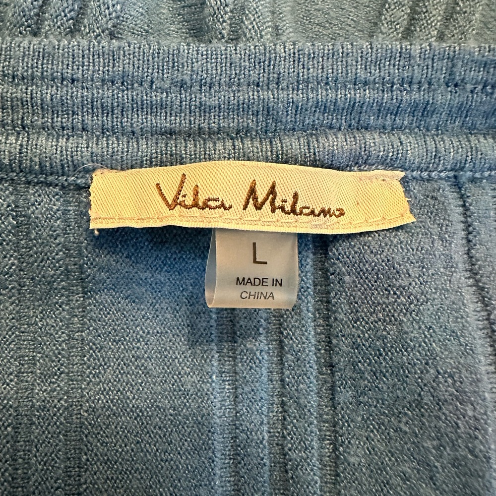 Vila Milano Ribbed Lightweight Dolman Sleeve Top - Size L - Picture 6 of 11